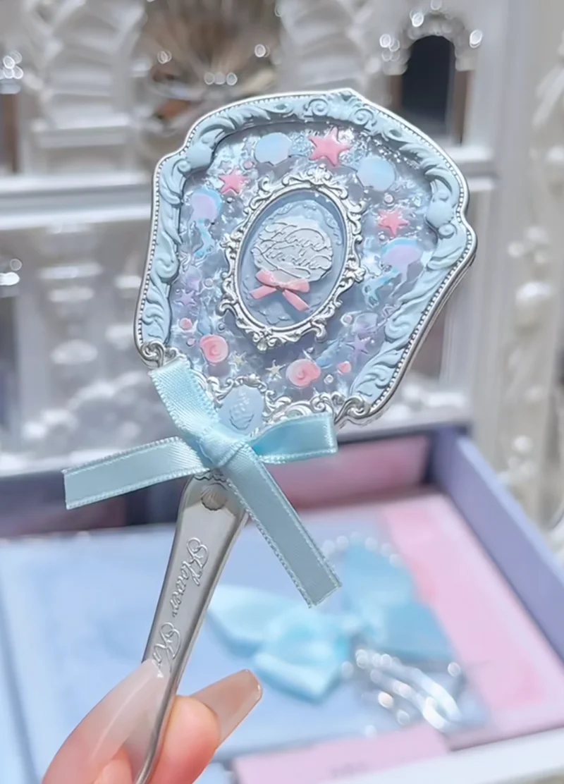 Flower Knows Shell Pearl Series Mini Mirror Pendant Relief Cute