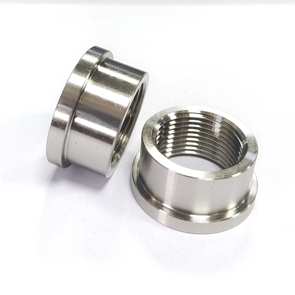M22 x 1.5 Stainless Steel 304 Female Threaded Stepped Weld Bung Metric Mounting Boss Fitting for O2 Oxygen Sensor weld fittings