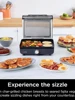 Smokeless Indoor Grill&Griddle,14'' Interchangeable Nonstick Plates,Dishwasher-Safe Removable Mesh Lid,Even Edge-to-Edge Cooking 2