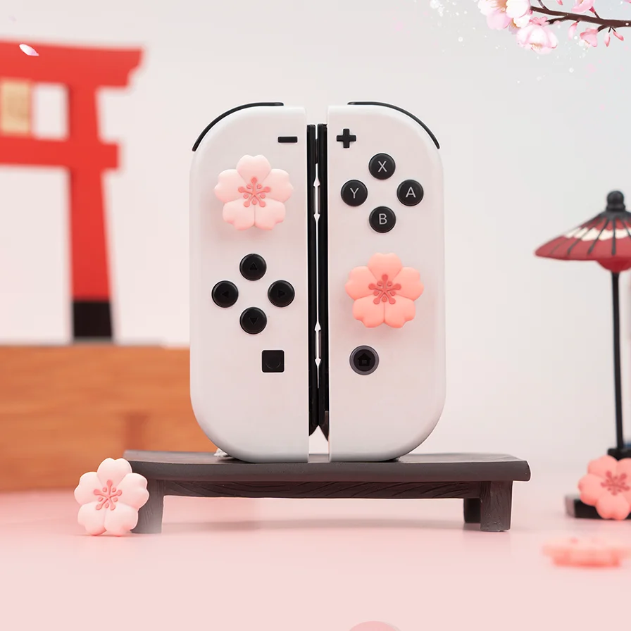 【sakura☆】Nintendo Switch 本体 Joy-Con Sakura Pink & Sky Blue Buttons & Candy Hearts Nintendo