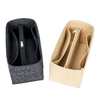Hot Popular Women's Makeup Organizer Felt Cloth Insert Bag Multi-functional Travel Cosmetic Bag Fit Birkin25 30 35 Liner Bag 5