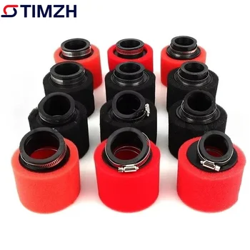 Filtro aria in schiuma 35mm 38mm 42mm 45mm 48mm 50mm 60mm Spugna detergente Ciclomotore Scooter Dirt Pit Bike Moto Nero e Rosso