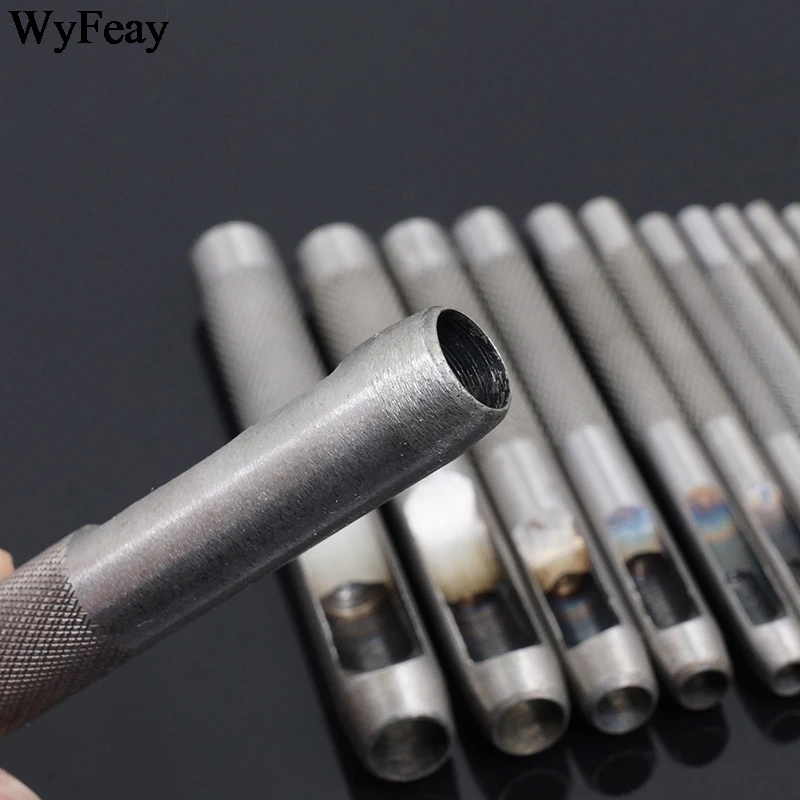 Paper Puncher Leather Hole Punch Round Steel Leather Craft Hollow Hole Punch 1mm-30mm Metal Gaskets Plastic Rubber Tools leather hole puncher leather hole punch leather punch tool round hole punch cutter set hole punch cutter set round hole punch set