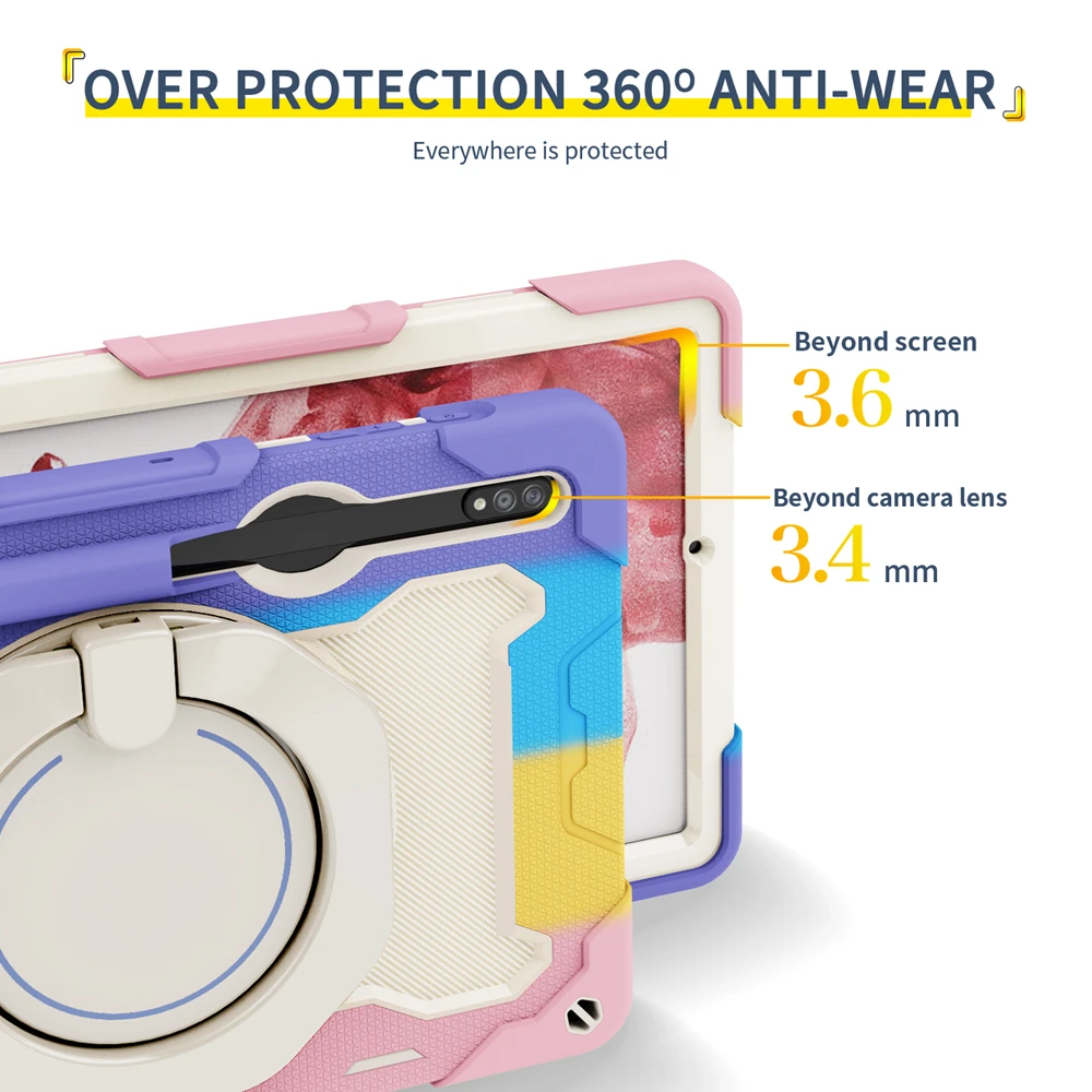 Durable Kid-Friendly Shockproof 360 Rotating Tablet Case