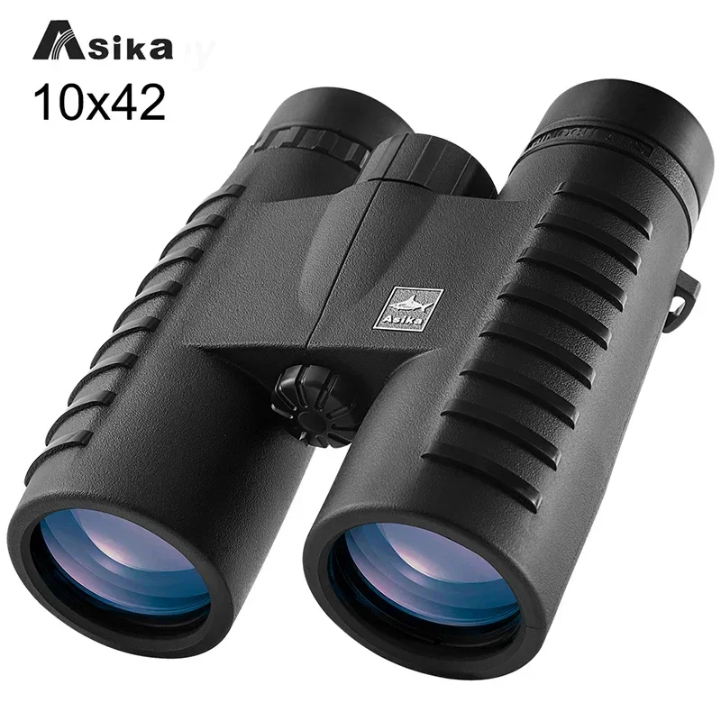 

Asika 10x42 HD Binoculars Wide Angle Professional Binocular High Power Telescope Bak4 Prism Optics for Outdoor Camping Hunting