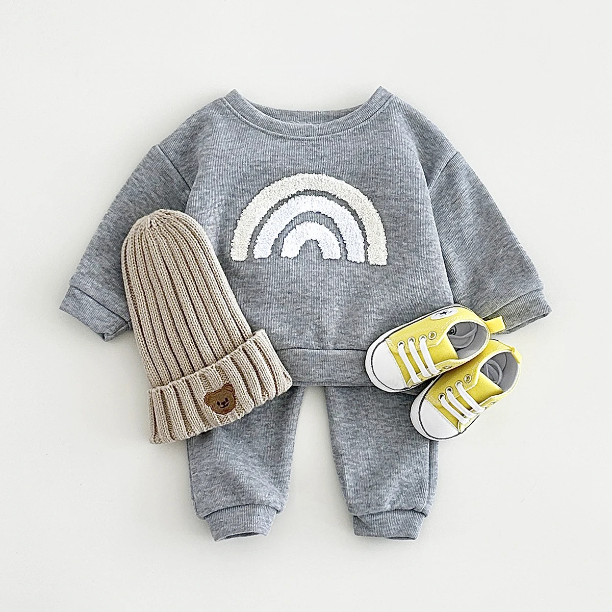 Kids Clothes Set Spring Autumn Baby Boy Girls Cotton Long-Sleeved Sweatshirts + Pants Infant Baby Suit Outfits kids clothes set