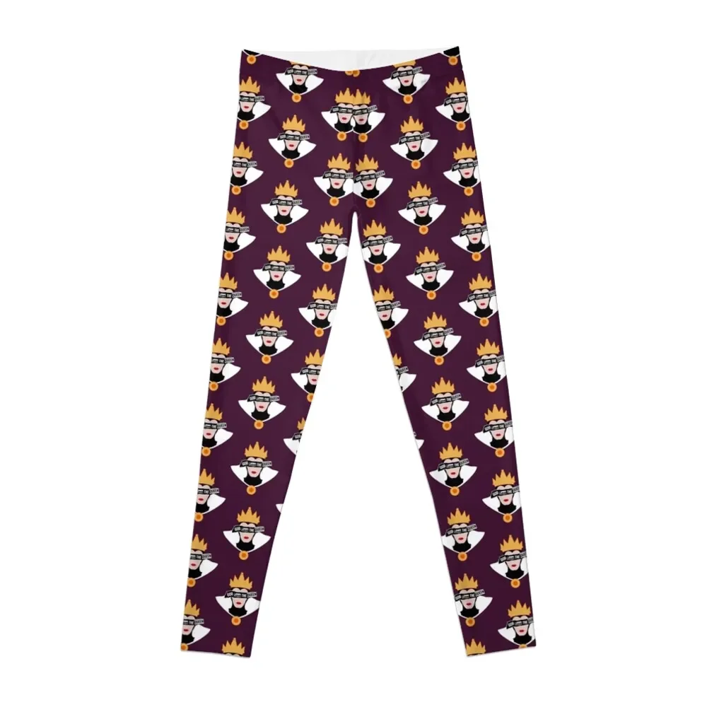 God Save The Evil Queen Leggings Push Up Legging Gym Top Joggers Per Leggings Da Donna