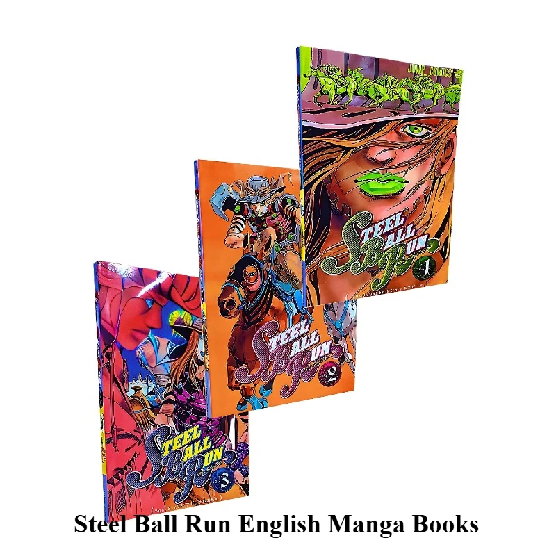 Steel Ball Run Manhwa/Manga Book JOJO's Bizarre Adventure Part7 Vol.1-3 Japanese Youth Comic Books English Manga Books