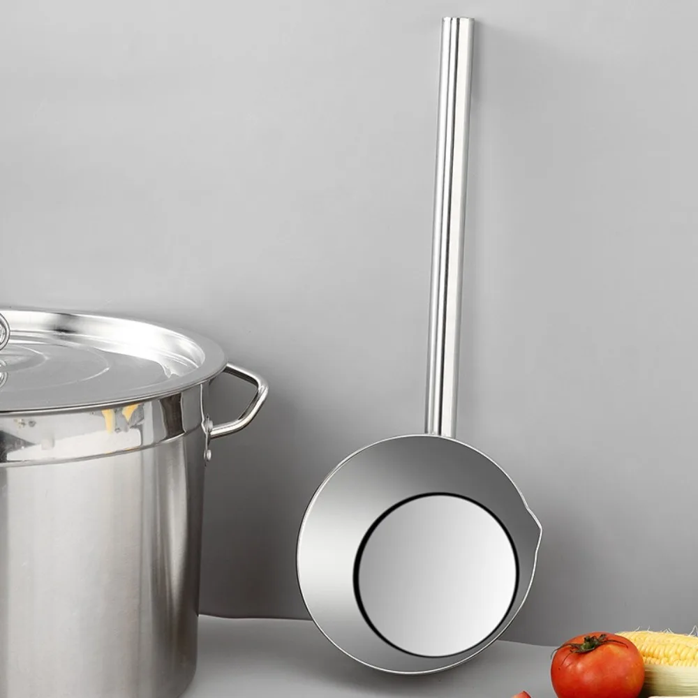 Stainless Steel Water Ladle Long Handle Thickened Soup Ladle Anti Scalding Extended Water Scoop