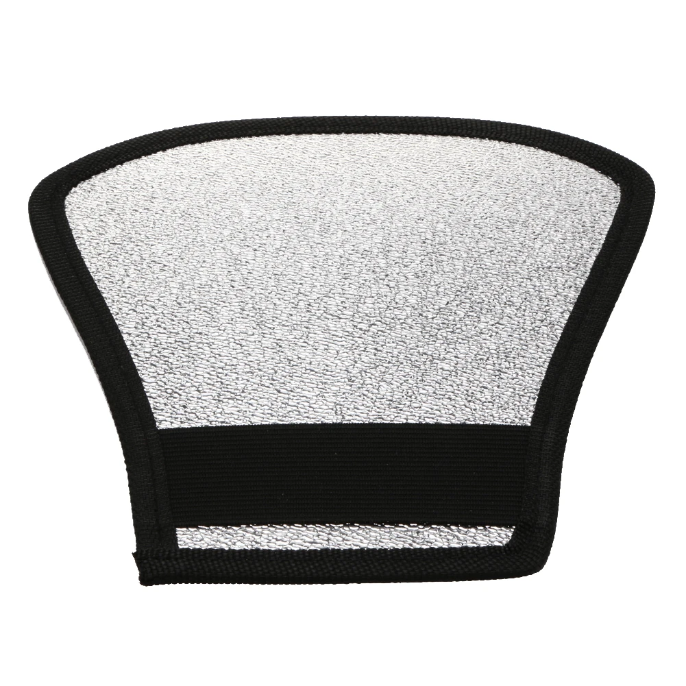 Camera Flash Reflector Flash Diffuser Camera Flash Diffuser Reflector Two-Sided Silver/White Flash Light Reflector for Speedlight Flashes Photo Studio Accessories