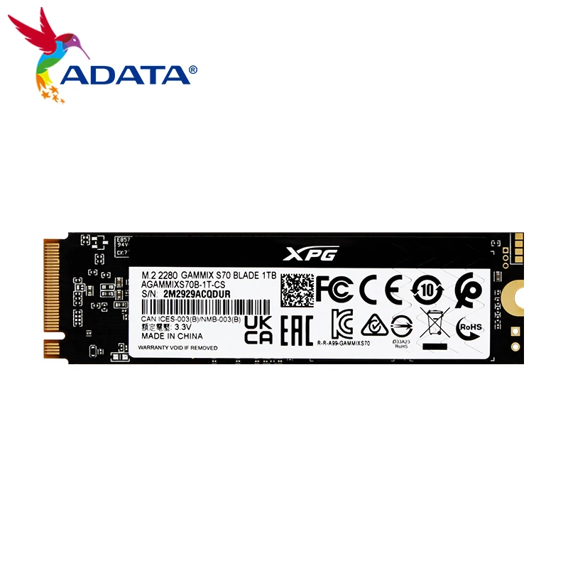 ADATA Ʈ ũž ϵ ũ PC PS5  ָ Ʈ ̺, 1TB M.2 2280 4TB SSD 2TB S70B XPG GAMMIX GEN4X4