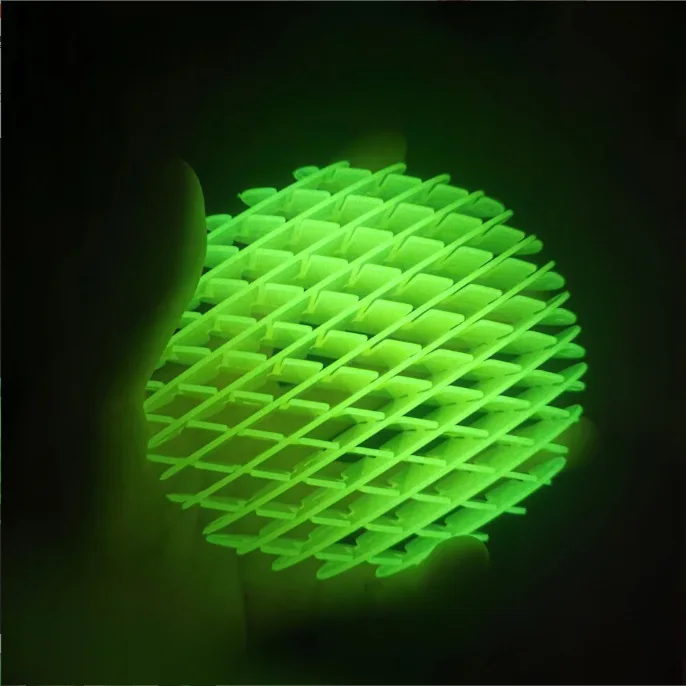 Worm Unboxing Deformation Night Glow Large Bracelet Toy Fidget Six Sided Press Decompression Squishy Worms Decompression Toy