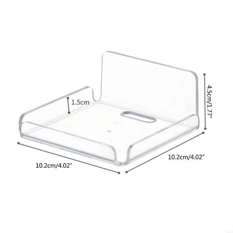 12PD Multifunctional Wall-Mounted Soap Stand Acrylic Camera Support Routers Shelf