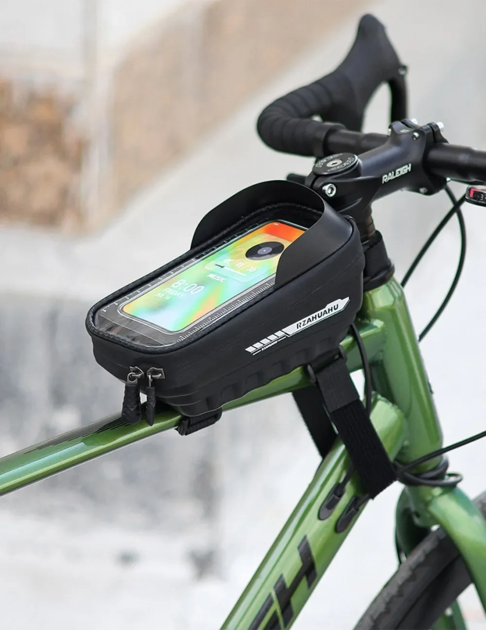 Description Picture 6 of itemBicycle Front Frame Bag Bicycle Waterproof Phone Case Holder 7 Inches Touch Screen Bag MTB Road Bike Bag Top Frame Tube Bags New