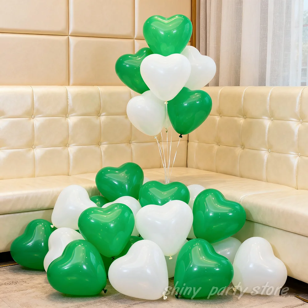 10/20/50 Stück 25,4 cm herzförmige Luftballons Liebe Latex Helium Ballon Baby Jahrestag Geburtstag Hochzeit Valentinstag Verlobung – Detail 2