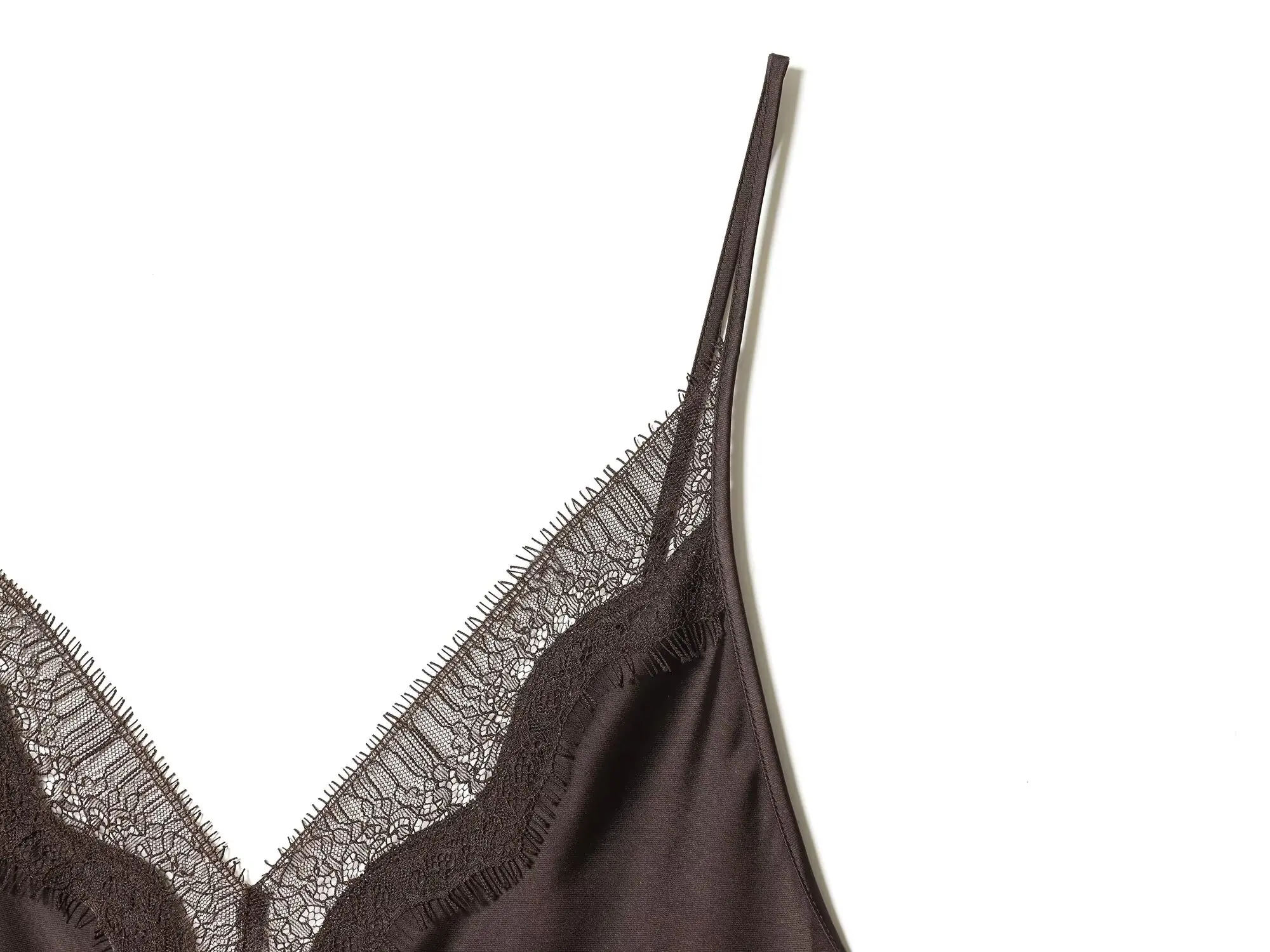 HH Frühlings-Damenkleid mit Ärmellosen Einsätzen, Spitzenverzierung, Rückenausschnitt und Reißverschluss, Sexy Schlankes Elegantes V-Ausschnitt Trägerkleid in Midi-Länge – Detail 13