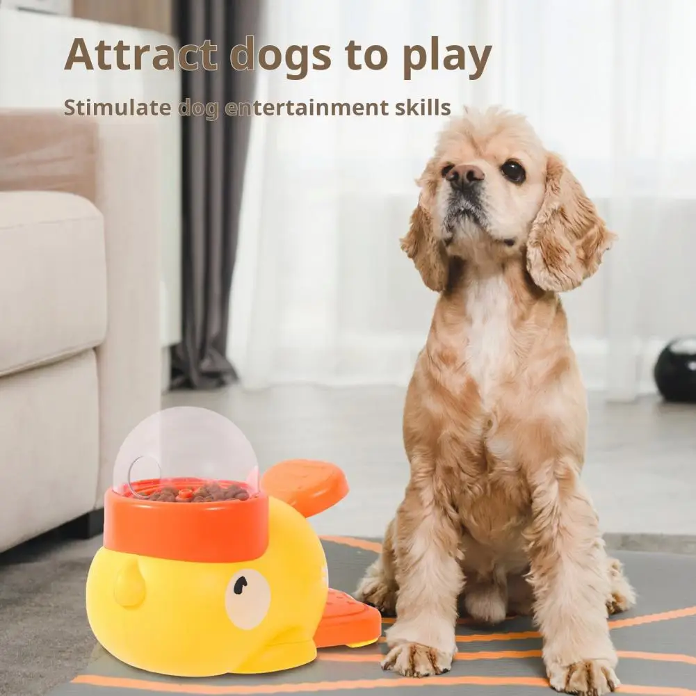 Dog Puzzle Feeder Interactive Pet Food Treat Dispenser Cartoon Duck Design Pet Snack Feeder for Dog Training Mental Enrichment 5