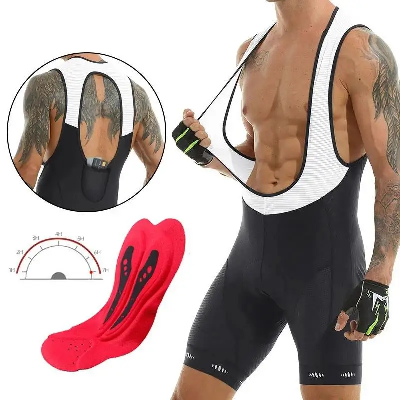 Men's Cycling Bretelle Seamless Men Cycling Shorts Ride Men's Bib Shorts Pro