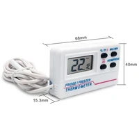 Thermomètre électronique numérique pour réfrigérateur, thermomètre alimentaire-50 ℃ ~70 ℃ / -58 ℉ ~158 ℉   Mesure de la température intérieure et extérieure 2