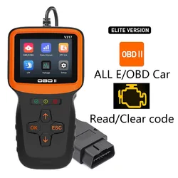 Eobd Obd obd2 scanner Diagnostic tool Car Check Engine Code Reader Cleaner Automotive Vehicle Fault Light for cars professional