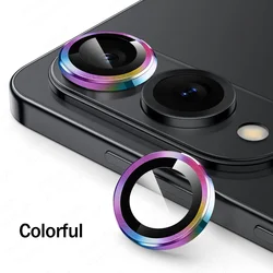 Premium Edge Case with HD Camera Protector and 3D Glass Lens Accessories - S25 Edge (Colorful 04)