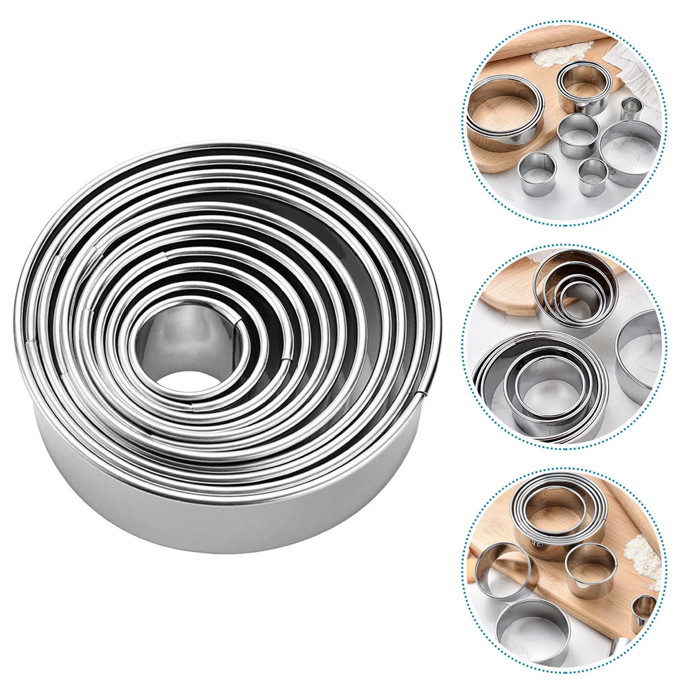 

Cheese Cake Molds Fruit Cakes Mini Circle Metal Stainless Steel Mental Mould Baking Tool