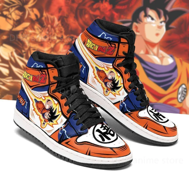 moral fuerte Discreto Zapatillas deportivas de dibujos animados de Dragon Ball Son Goku para  adultos, deportivas de animación a la moda para niños, zapatillas  transpirables informales para correr, zapatillas de baloncesto _ -  AliExpress Mobile