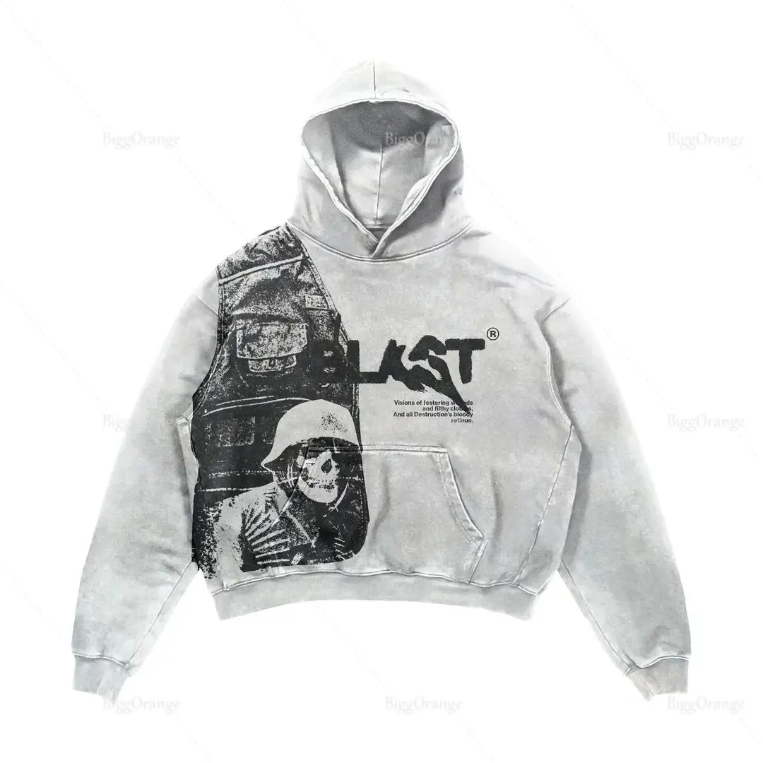2025 코트 streetwear 고딕 캐주얼 알파벳 폭발 인쇄 패턴 남성 의류 해골 패션 까마귀 남성 하라주쿠 레트로 y2k 까마귀