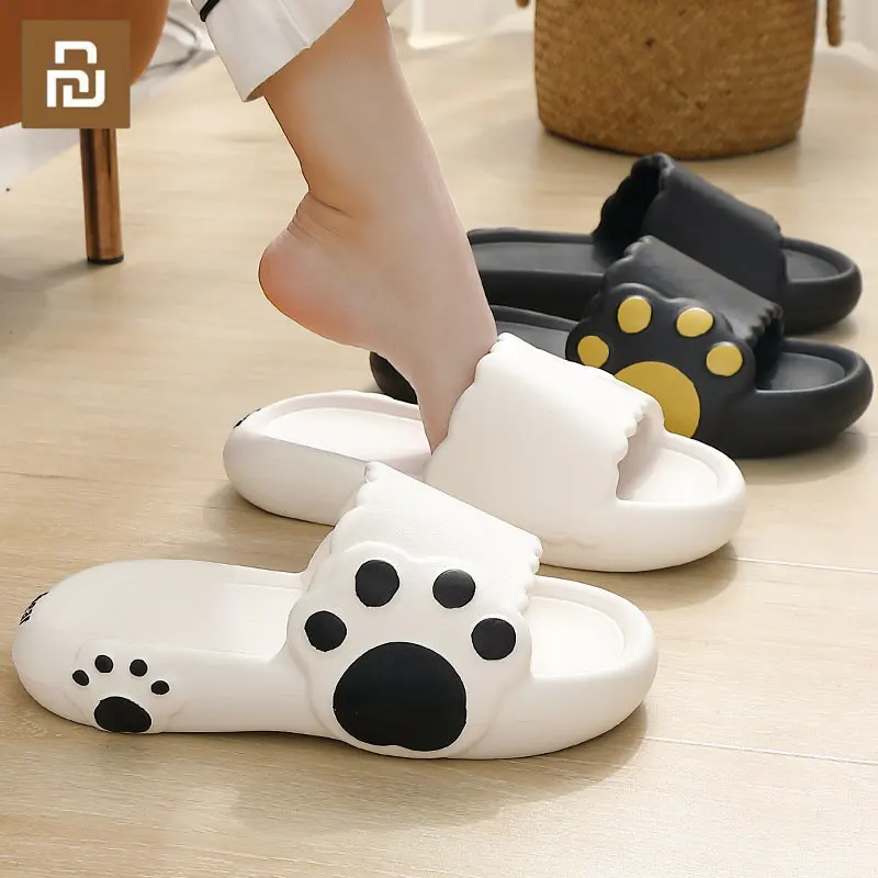 

Youpin Women Home Cartoon Slippers New Summer Cute Bear Claw Design Fashion couple Sandals Slippers Woman EVA Slides Female
