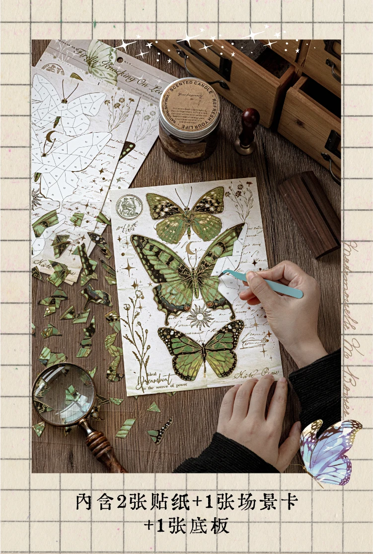 Große Puzzle-Aufkleber zum Stressabbau, Cartoon-Szene, DIY-Spielzeug, Spiel, Festival, Geburtstagsgeschenk für Kinder, Mädchen, Kinder – Detail 4