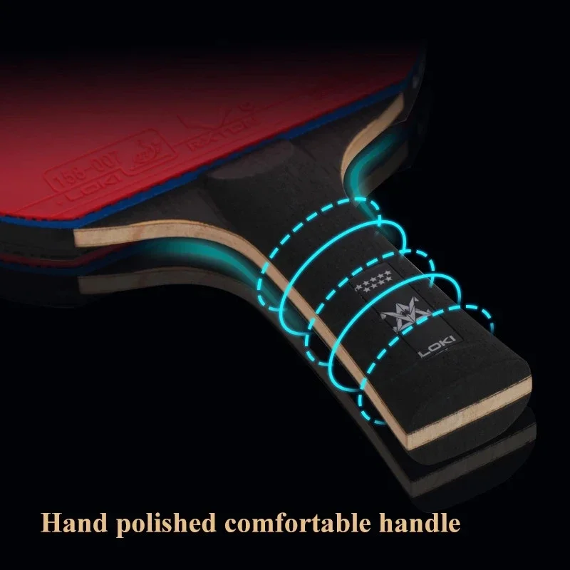 LOKI E9 Star High Sticky Competition Table Tennis Racket Carbon Blade PingPong Bat Ping Pong Paddle for Fast Attack and Arc table tennis racket table tennis blade table tennis equipment
