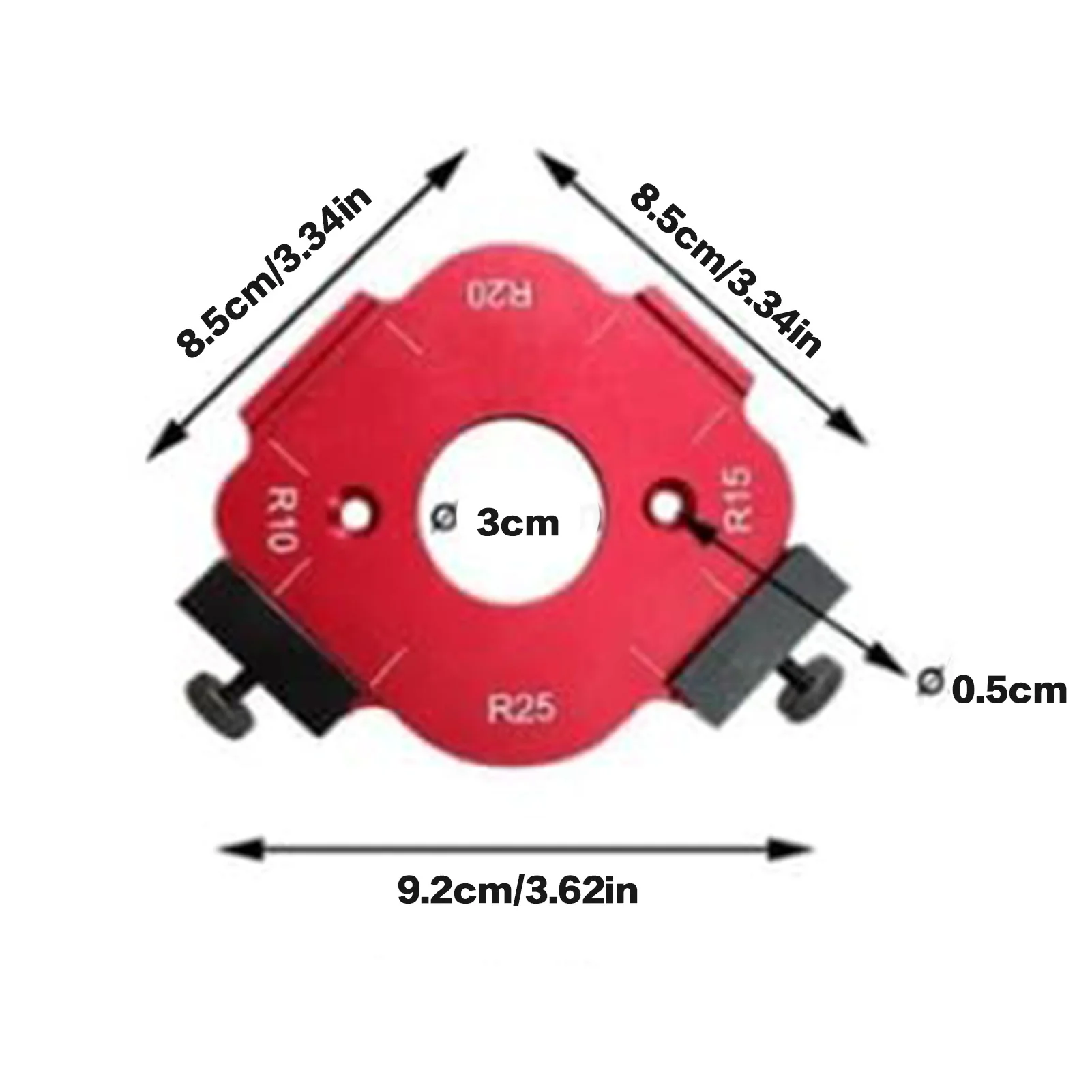 Hardness Corners Router Bit Templates Routing Rounded Corners Router Bit Templates for Furniture Ecological Board B99