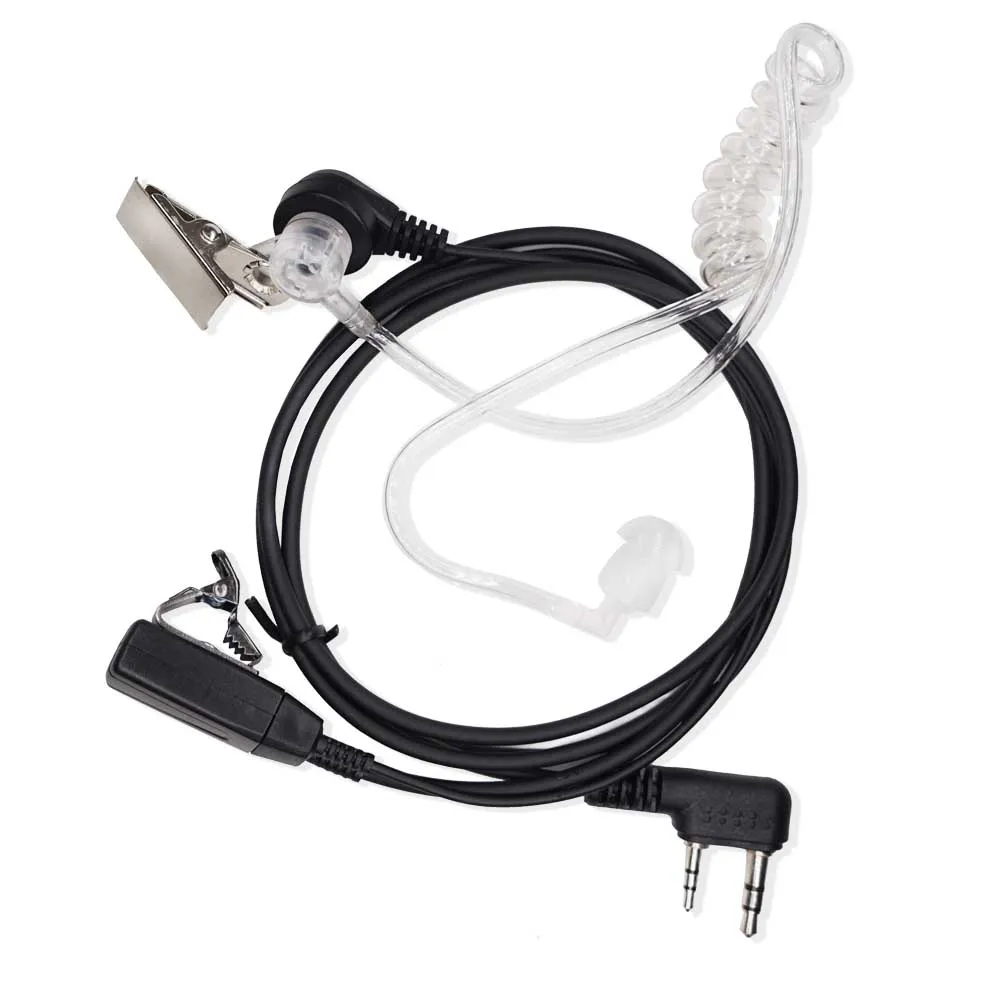 Acoustic Tube Earpiece with Throat Mic and PPT Button