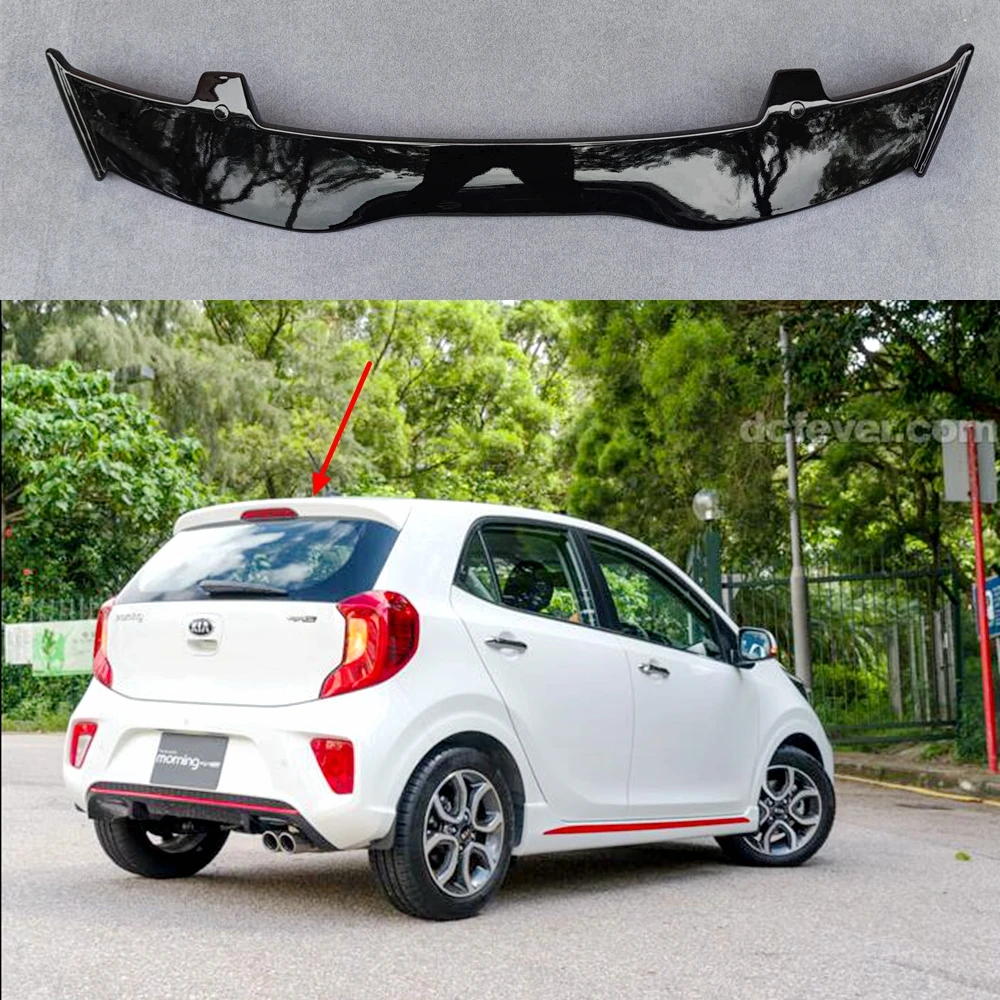 

Спойлер из АБС-пластика и углеродного волокна для KIA Morning, комплект аксессуаров для крыши хэтчбека, заднего крыла