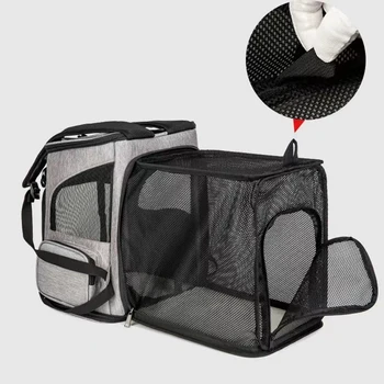 Expandable Cat Backpack Breathable Outgoing Travel Backpack Carrier