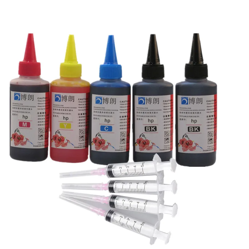refill INK for HP301 xl HP140 141 HP300 HP 302 HP121 122 650 652 651 XL ink cartridge HP 304 XL printer ink 4x100ml
