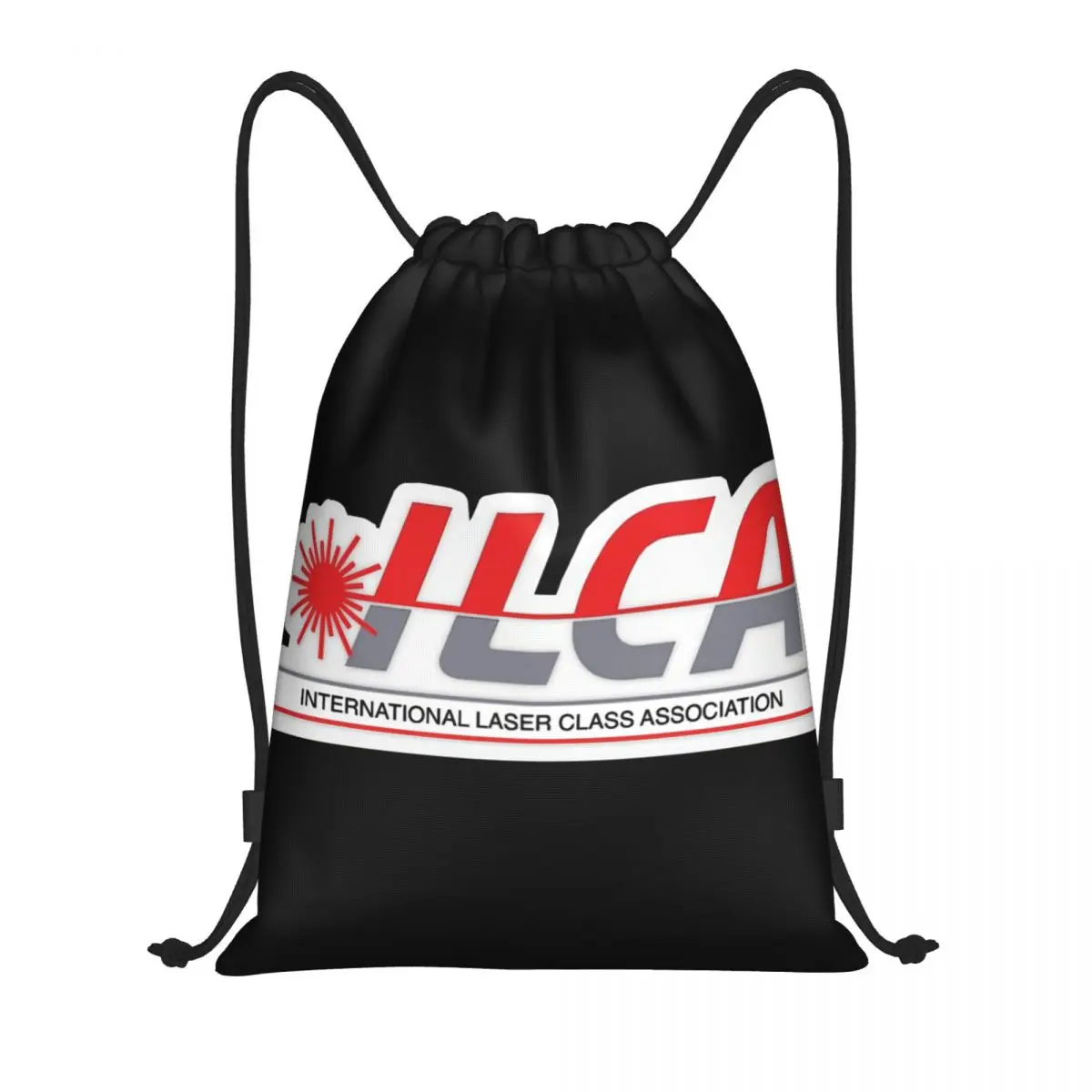 

ILCA- International Laser Sailing Association Multi-function Portable Drawstring Bags Sports Bag Book Bag For Travelling