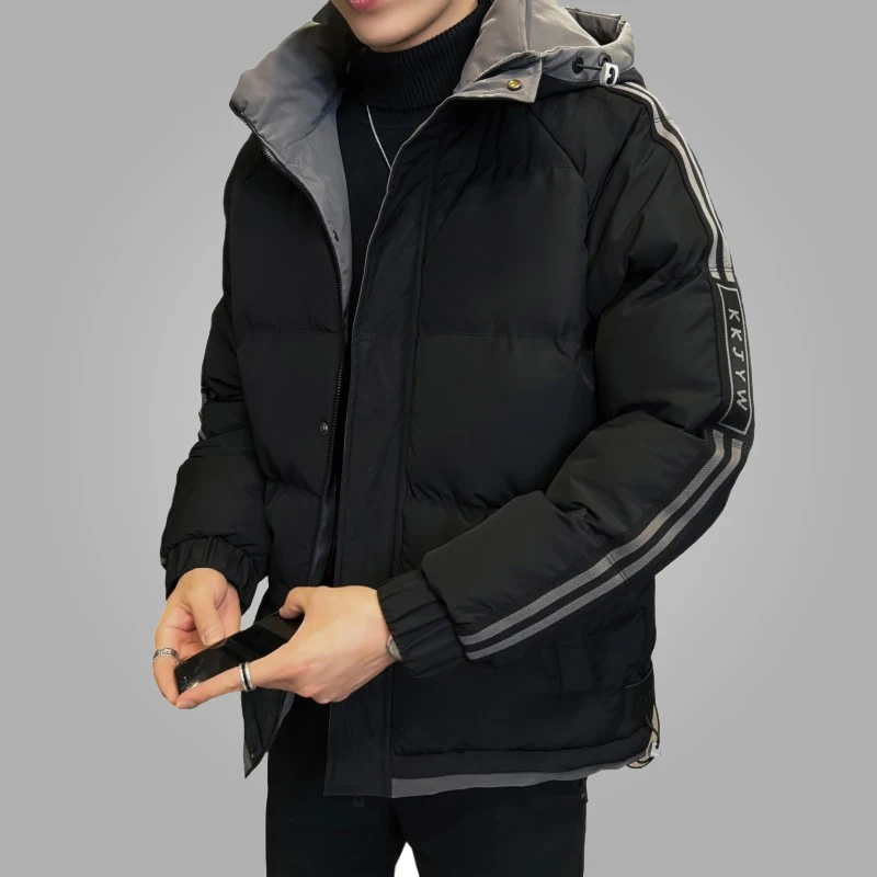 

Куртка мужская зимняя утепленная, ветровка с капюшоном, Повседневная модная верхняя одежда, большие размеры 5XL