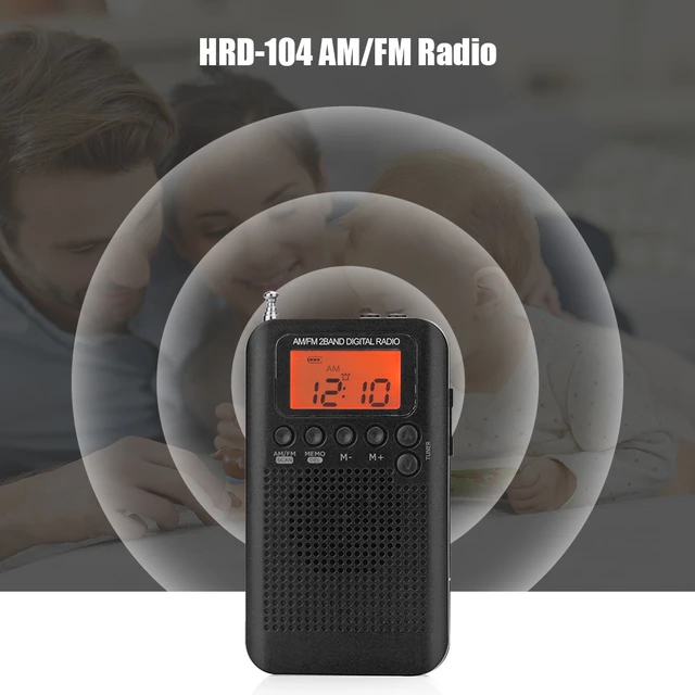 Mini Radio Portable FM/AM de Poche Haut-Parleur Externe Portatif  Sensibilité de