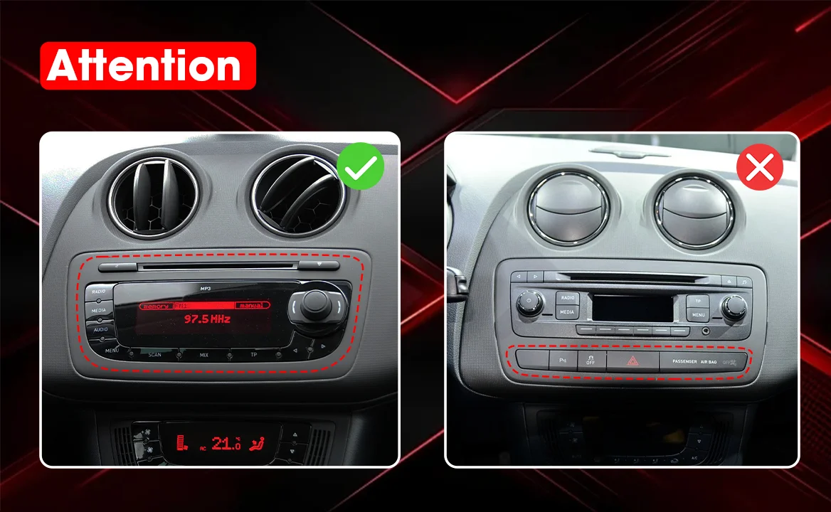 Kabelloses CarPlay Android Auto für SEAT IBIZA 6j 2009-2013 Autoradio Multimedia-Navigation GPS 4G Intelligente Fahrzeugsysteme – Detail 1