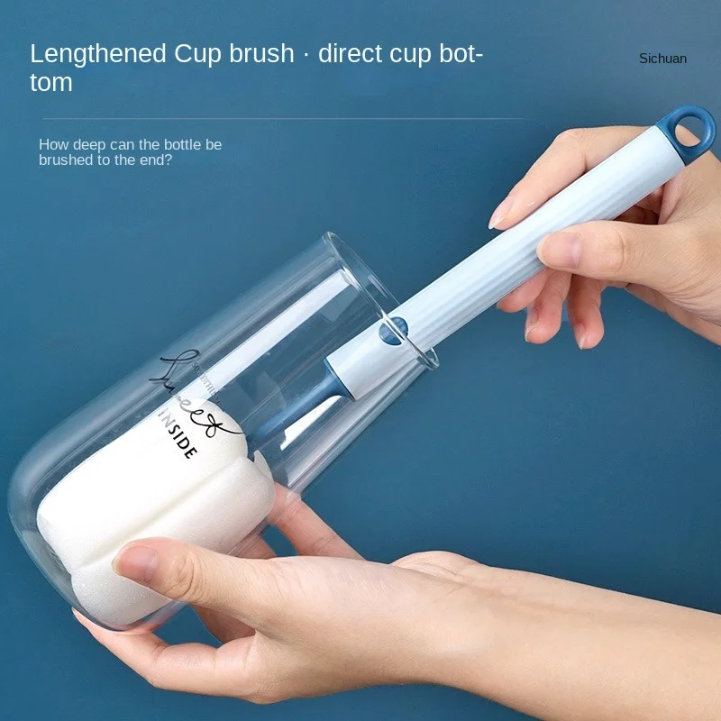 Hangable Sponge Brush Removable Cleaning Household Long Handle Bottle Insulated Cup Cleaning Cup Brush bottle brush bottle cleaning brush cleaning brush cleaning brush set