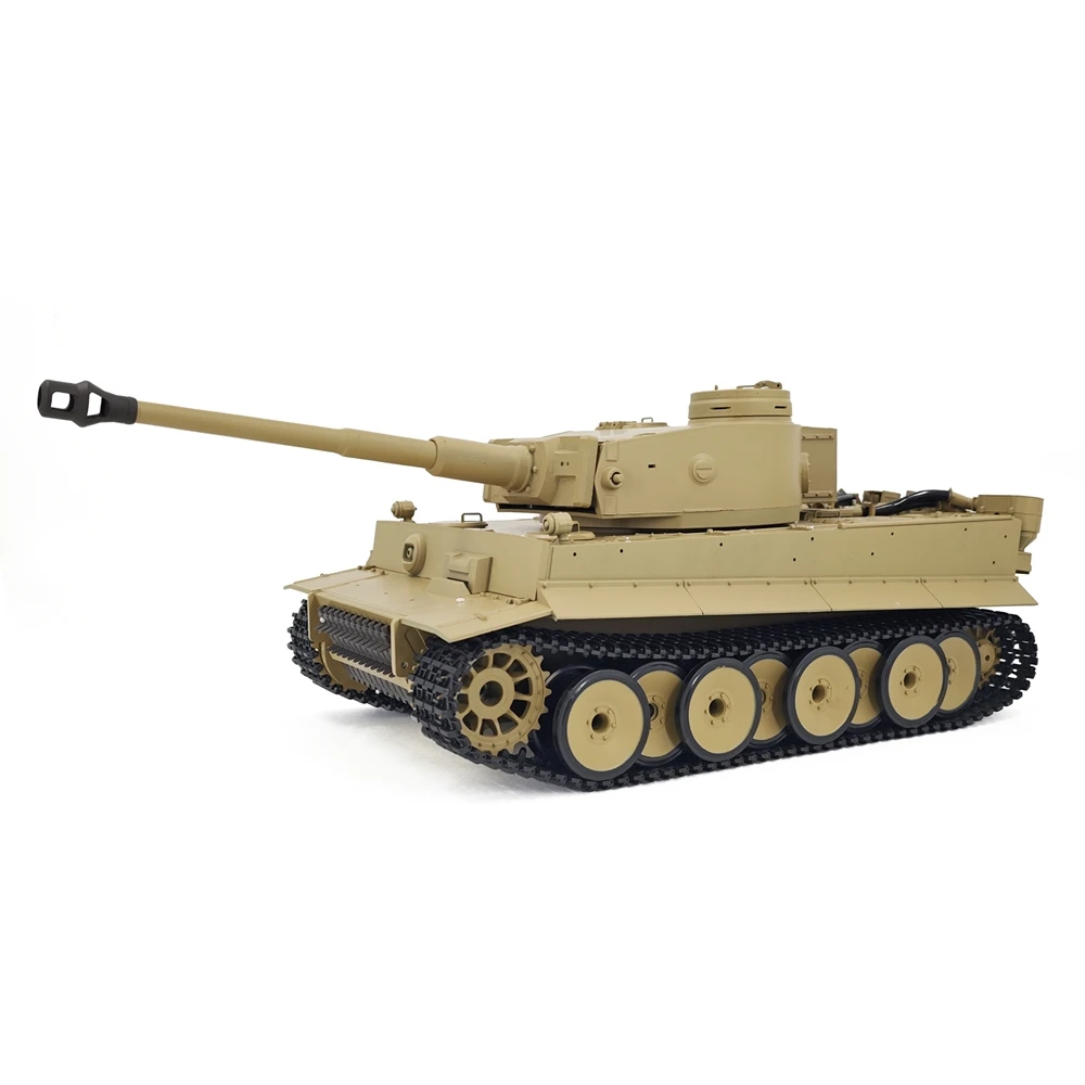 Coolbank RC Tank 1:16 360° Turret Rotate Big Motor 2400rpm Remote Control German Tiger I Heavy Tank Model RC Tanks Henglong 3818 4