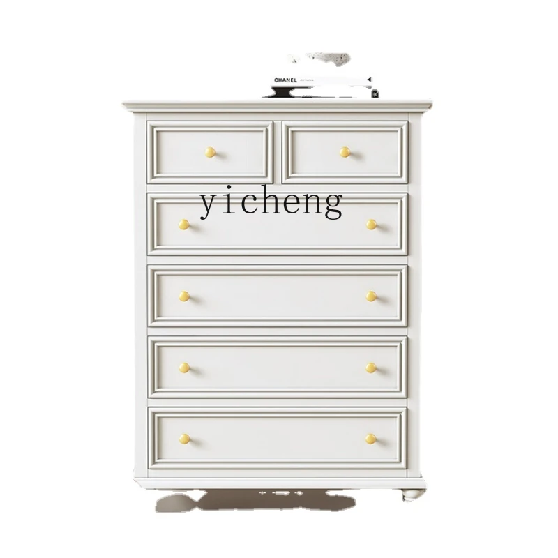 

Xl Six-Bucket Solid Wood Locker Living Room Five-Layer Storage Drawer