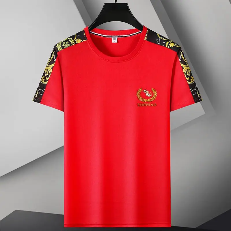 Clothes for men Summer Short sleeve Shorts Sportswear Suit Fashion Loose Fashion Brand Casual Embroidery Handsome Two-piece Suit
