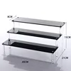 Black 1-5 Tier Acrylic Display Stand Clear Display Riser Rack for Cupcake Perfume Doll Décor Organizer Amiibo Funko POP Figures 1