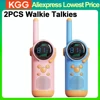2PCS Kids Walkie Talkie LCD Screen LED Flashlight 22 Channels Intercom Distance 1.5-3KM Parent-child Interaction Christmas Gifts 1