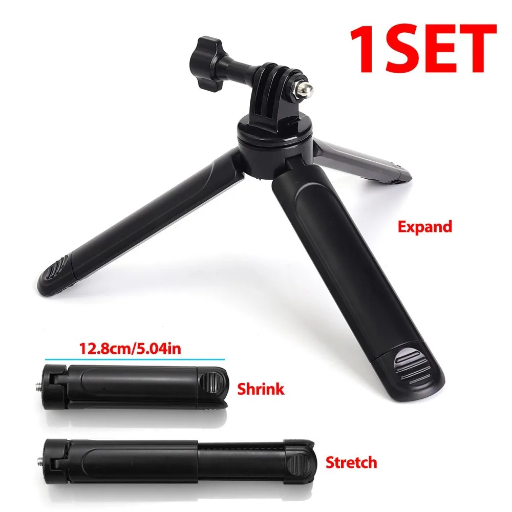 Support Trépied GoPro 2in1/3in1 - Perche Télescopique et Trépied de Bureau