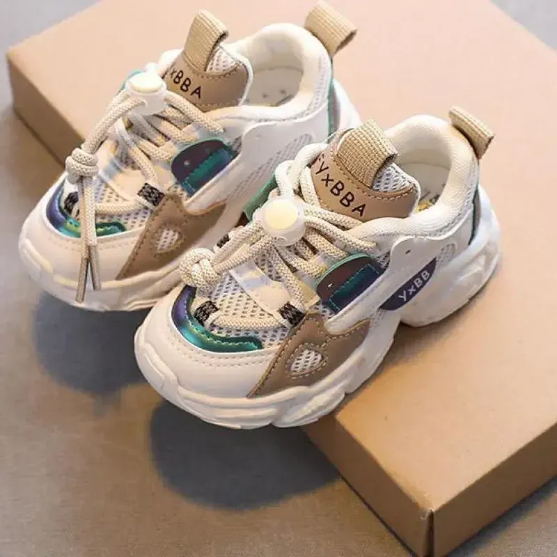 Size 21-36 Baby Toddler Shoes for Boys Girls Breathable Mesh Little Kids Casual Sneakers Non-slip Children Sport Shoes Tenis