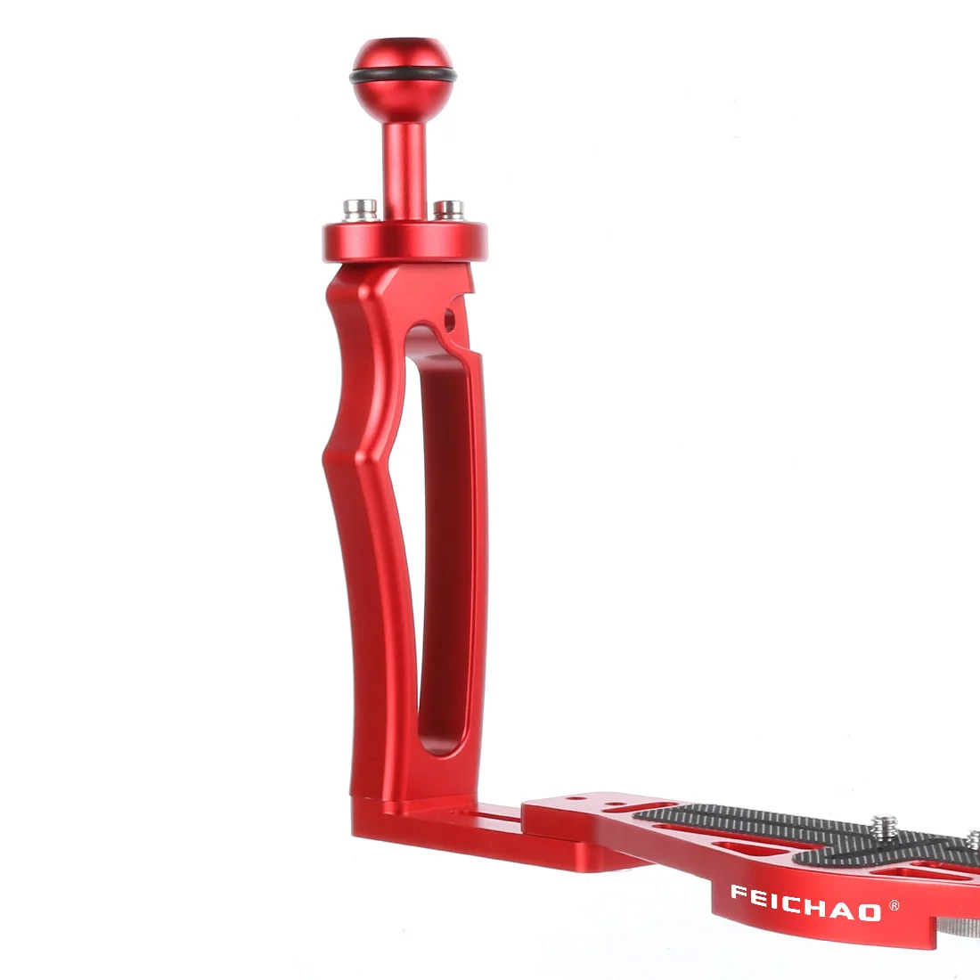 FEICHAO Dual Handle Aluminium Tray Stabilizer Rig for Underwater Camera Housing Case Diving Tray Mount for GoPro13 Action Camera
