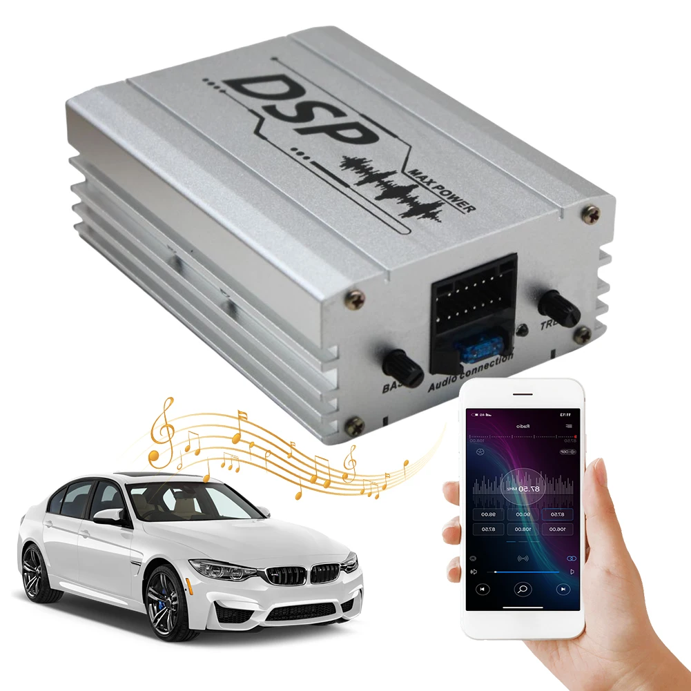 DSP Car Power Amplifier Support APP Control Audio Digital Sound Processor DSP Car Equalizer for Car Audio Enhancement